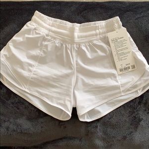White lululemon hotty hot short “4 size 4